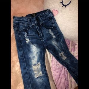Ripped/ distressed baby jeans